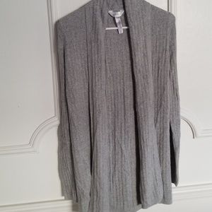 Long slevee open front sweater
